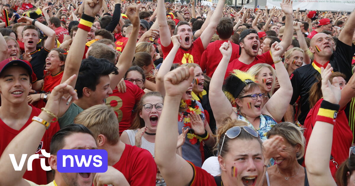 Volksfeest Barst Los Na Historische Prestatie Van De Rode Duivels Vrt Nws Nieuws