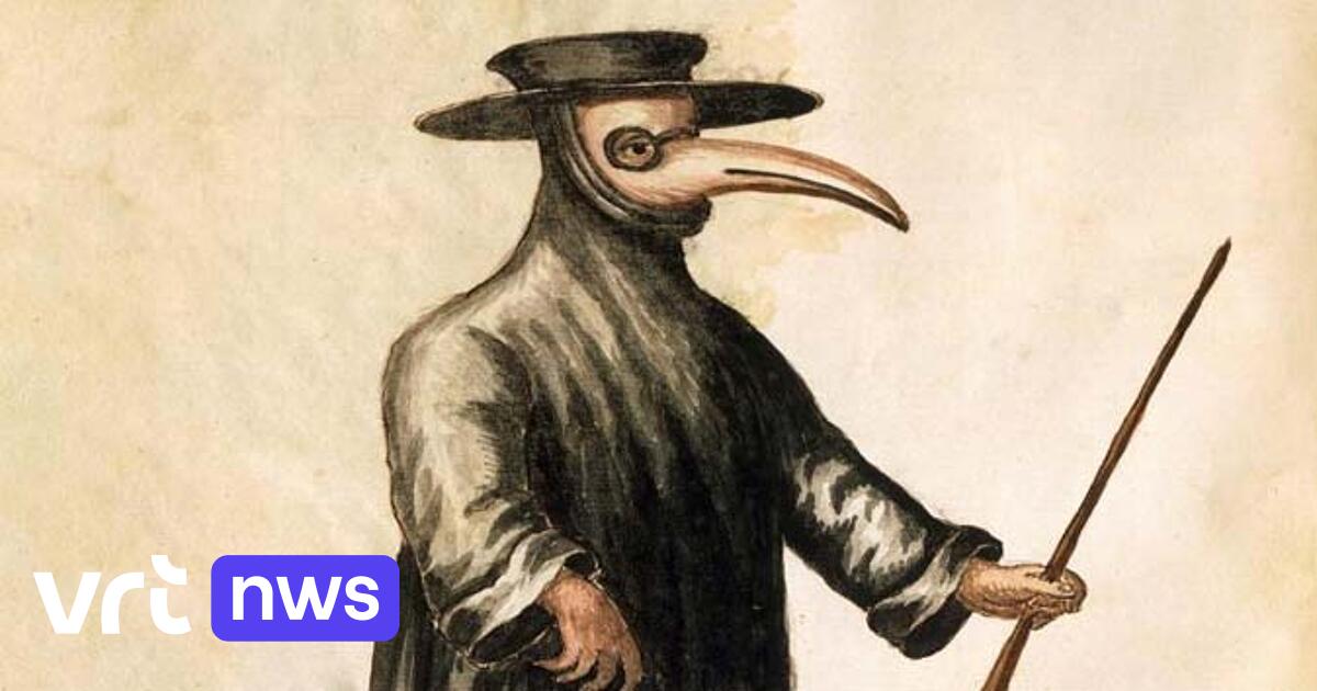 BUUFAN Pestdokter Kostuum Set – Masker Met Lange Snavel, Mantel, Ketting & Scepter – Voor Halloween En Themafeesten