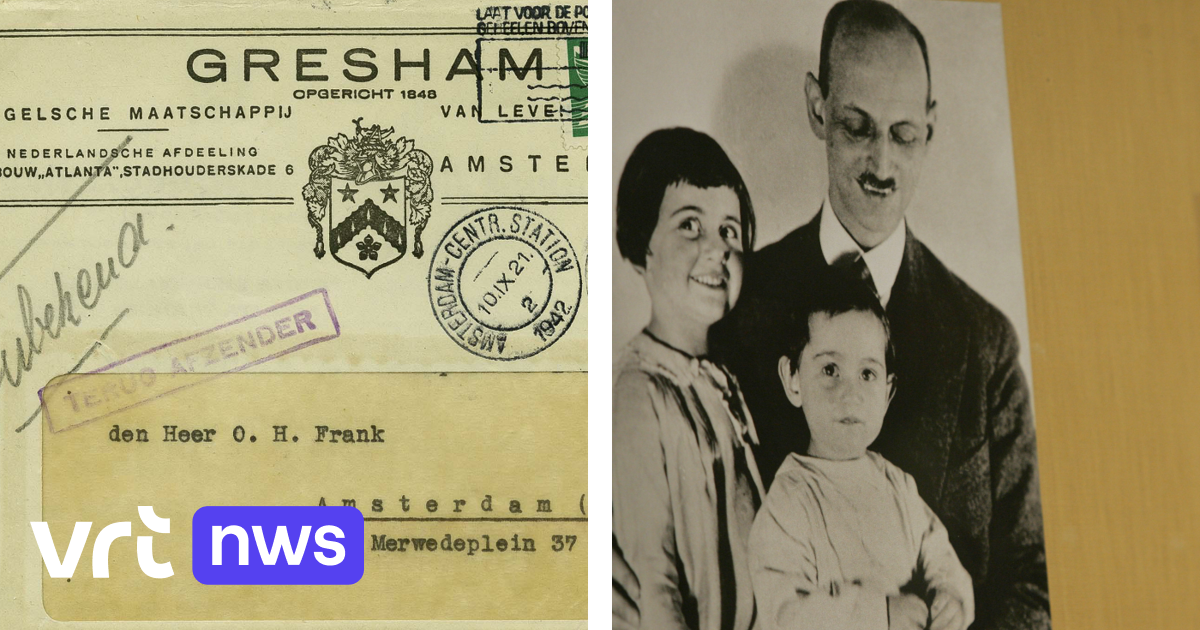 Ongeopende brief die vader Anne Frank waarschijnlijk nooit bereikte
