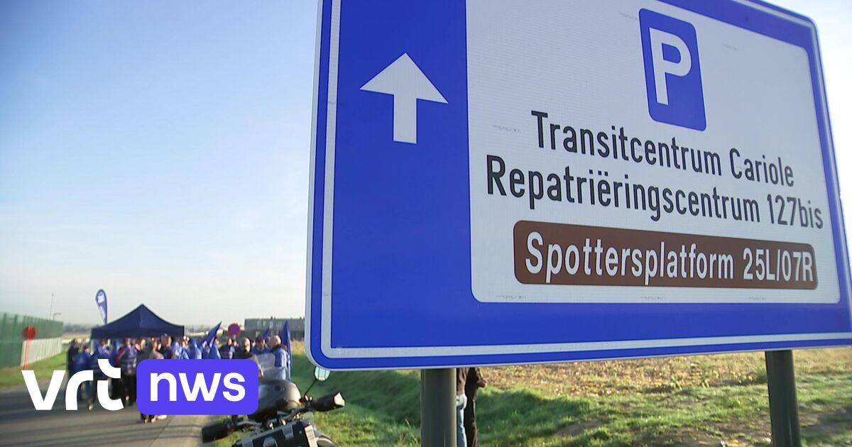 PROTEST AAN GESLOTEN CENTRUM IN STEENOKKERZEEL NA OVERLIJDEN VAN visual data 4