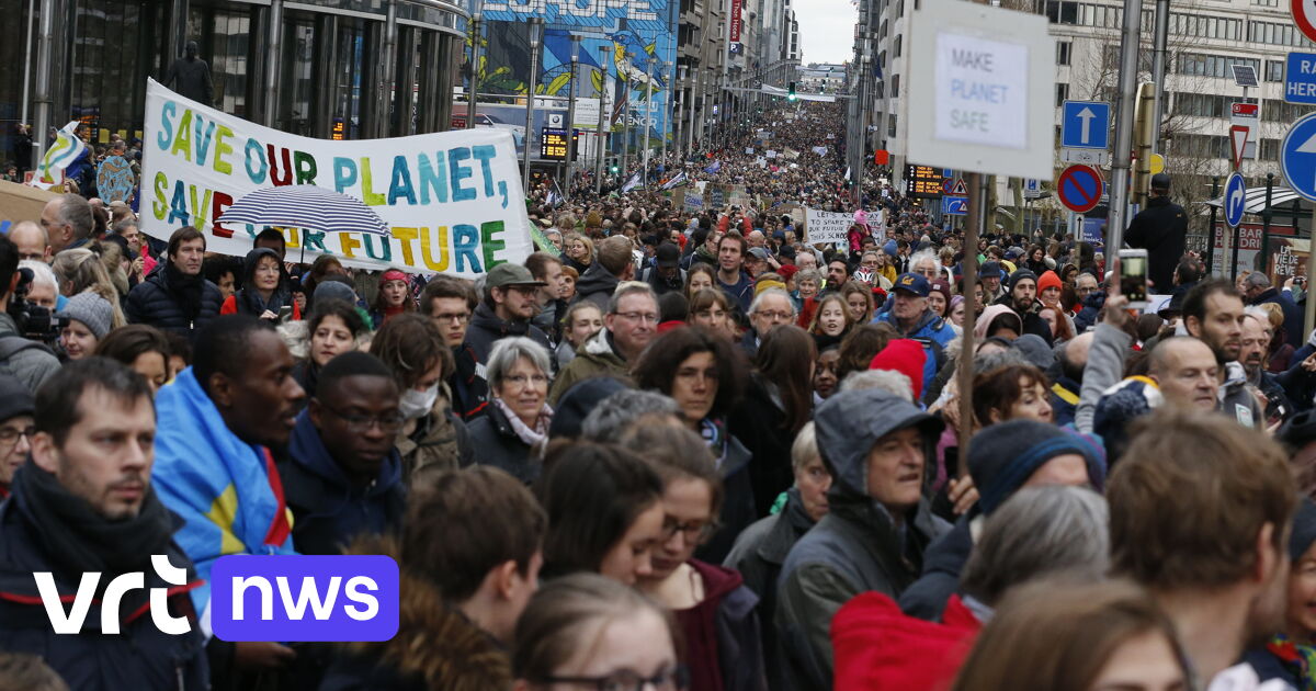 65,000 take part in Belgium’s biggest ever climate demonstration VRT