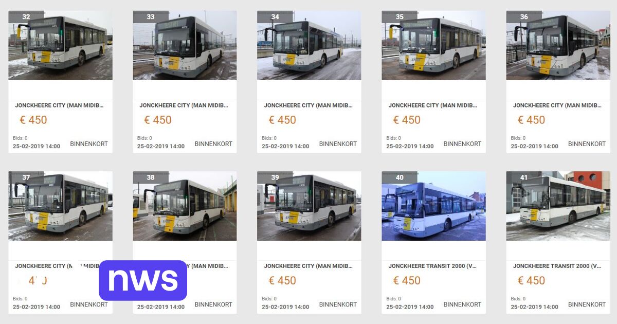 De Lijn is selling 30 take your chance starting from euros! | VRT NWS: news