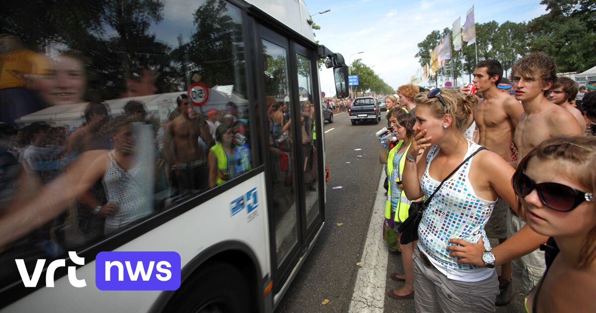 Festivalgangers kunnen gratis met de bus naar Pukkelpop in Hasselt ...