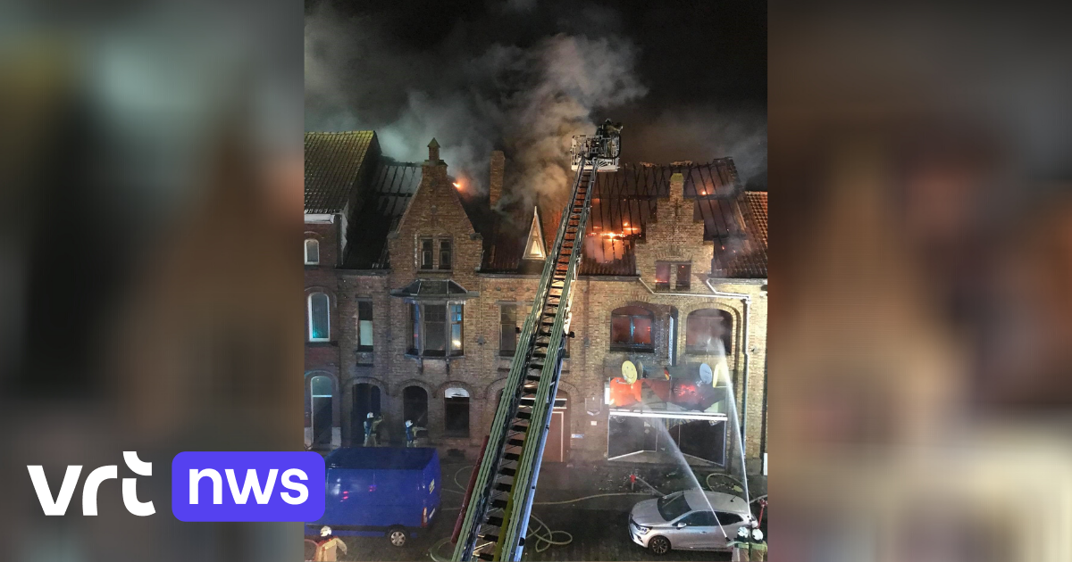 Telecom shop and house in Lombardsijde destroyed by heavy fire