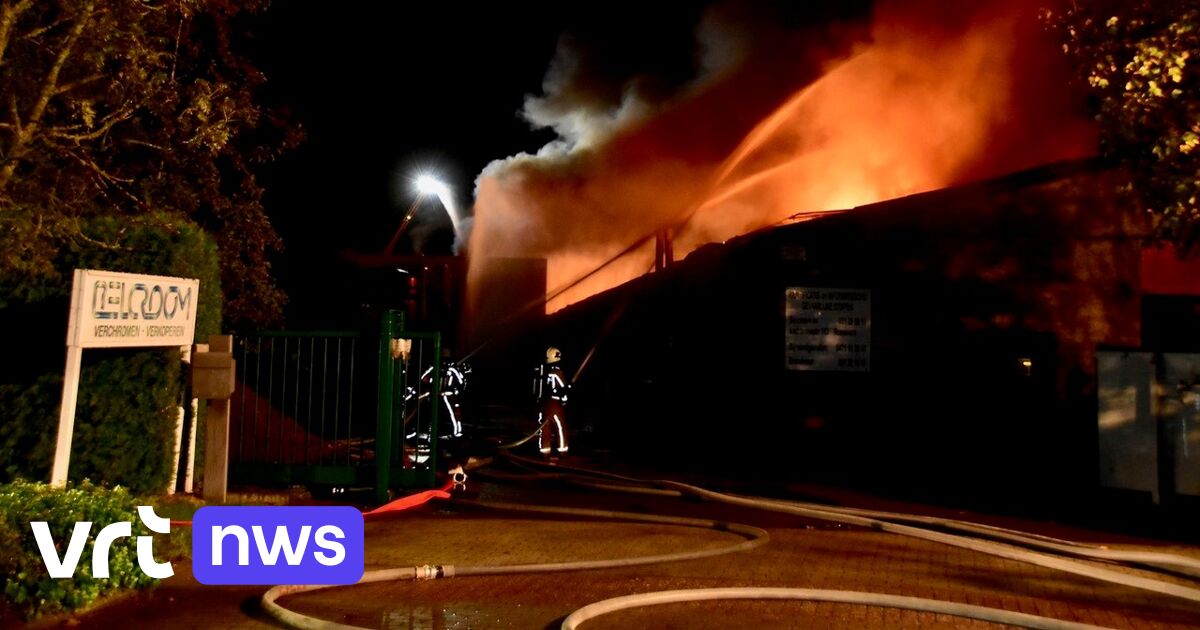 Heavy fire burns metal processing company to ashes