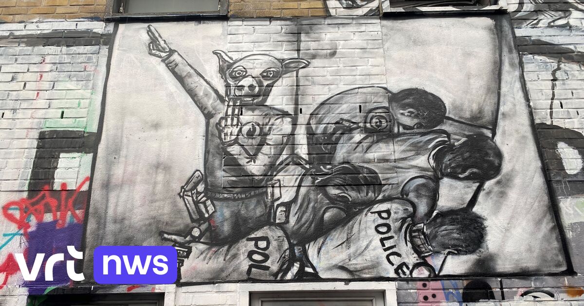 Graffiti artwork depicting Hitler’s salute has to be removed from the city of Ghent