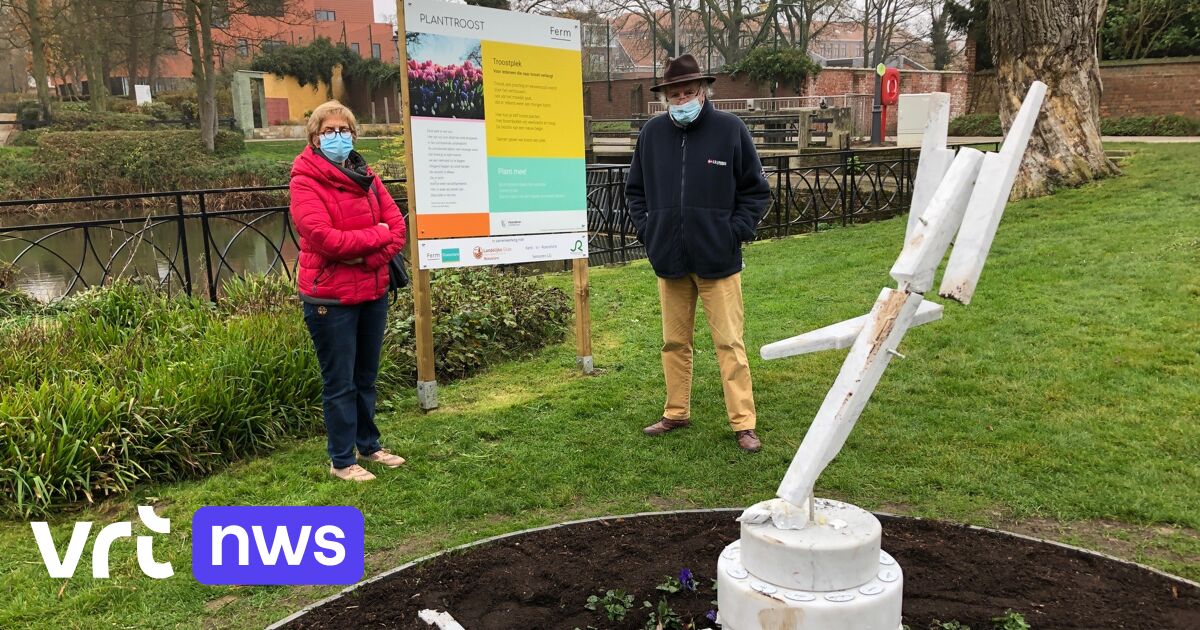 Artwork for corona victims destroyed in Roeselare: “It was not even officially inaugurated yet”