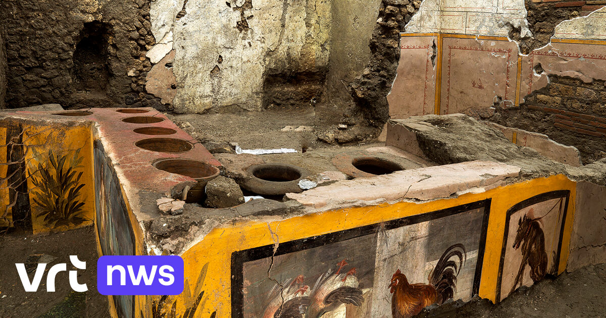 Archeologen ontdekken uitzonderlijk goed bewaarde “antieke snackbar” in Pompeï