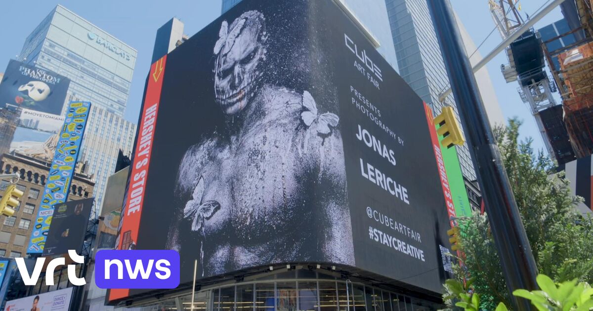 WATCH: Works by Belgian artists hang in the most famous place in the world: a giant screen in Times Square