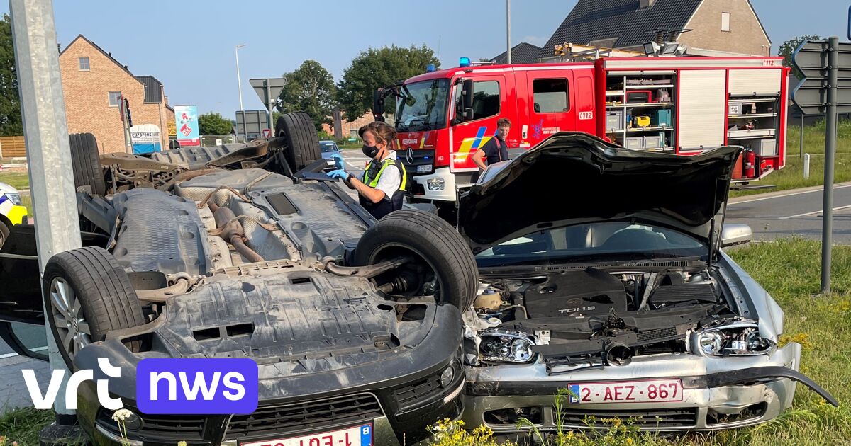 Ongeval in Oudsbergen twee slachtoffers moeten bevrijd worden uit hun