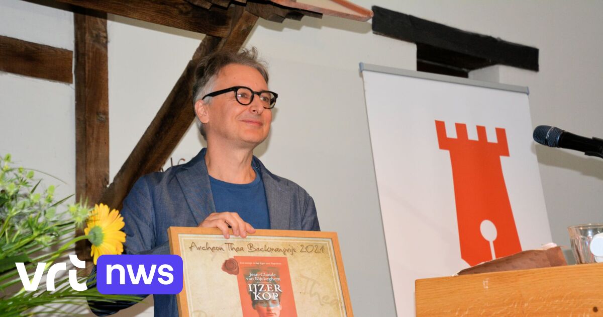 Writer Jean-Claude Van Rijckeghem wins Thea Beckman prize for best historical youth book with “IJzerkop”