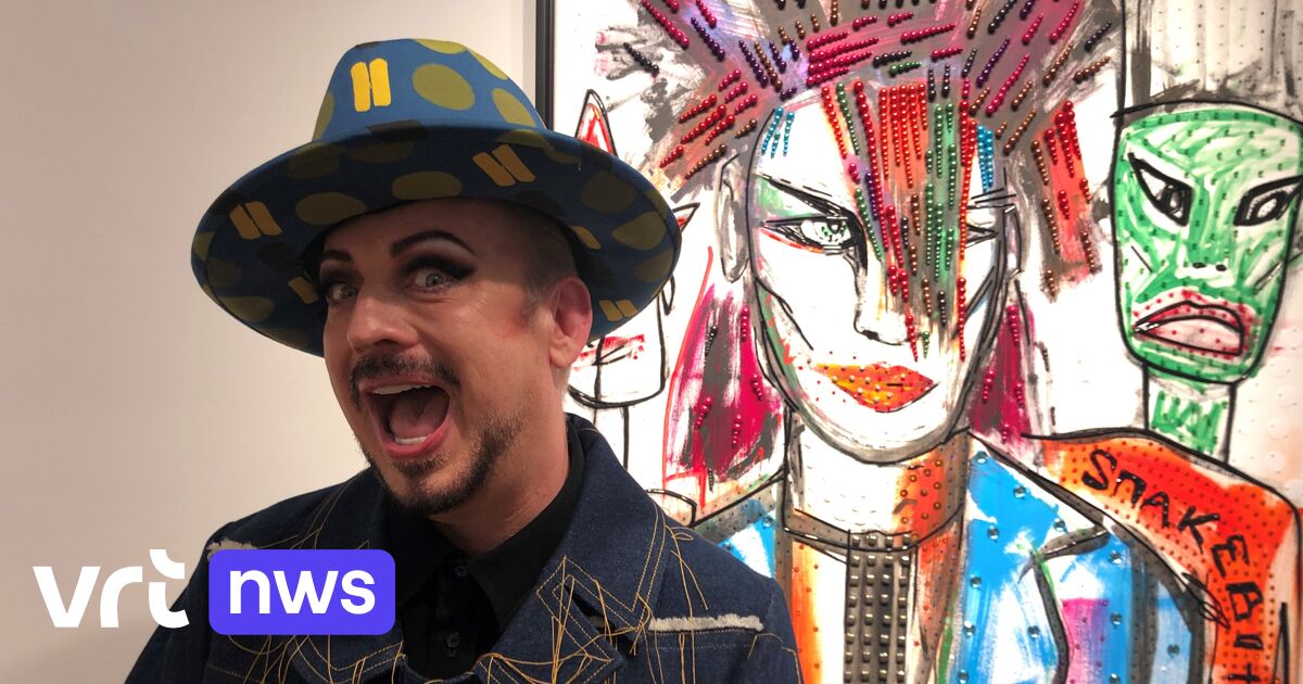 Culture Club singer Boy George sells paintings in Sint-Martens-Latem: “Very glamorous, very Ziggy Stardust”