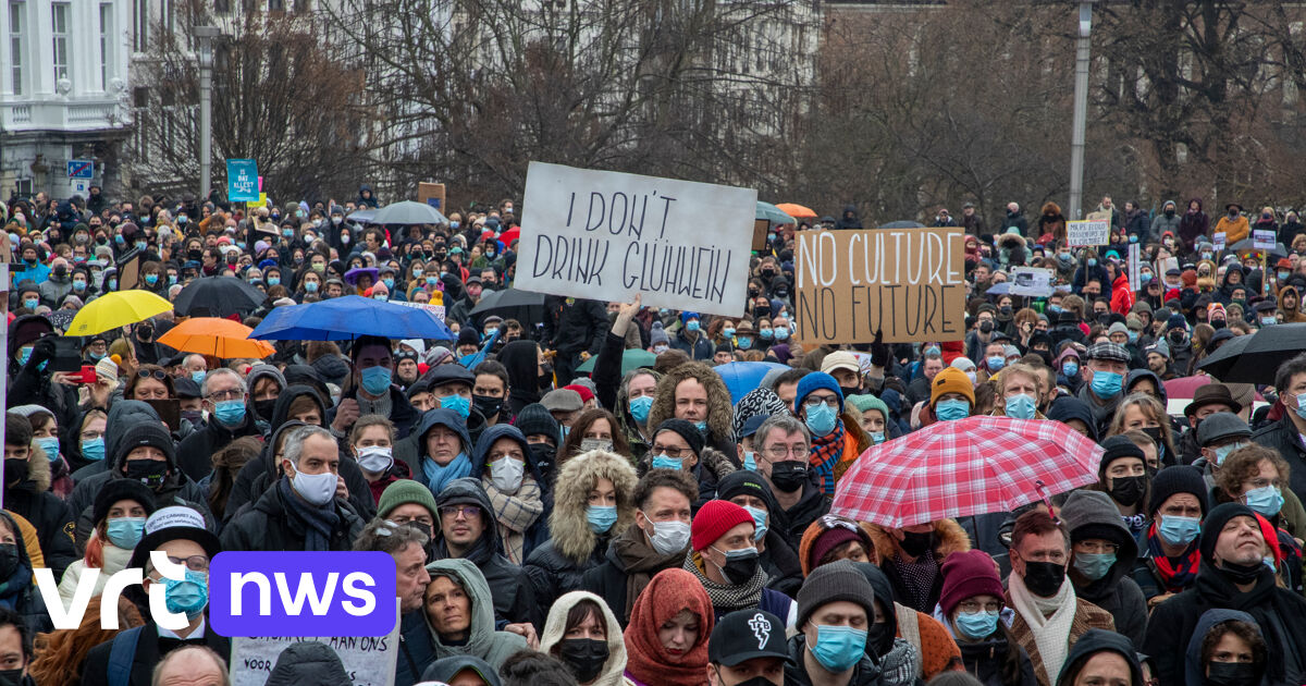 Thousands of people protest in Brussels against the closure of the cultural sector: “We feel very targeted”