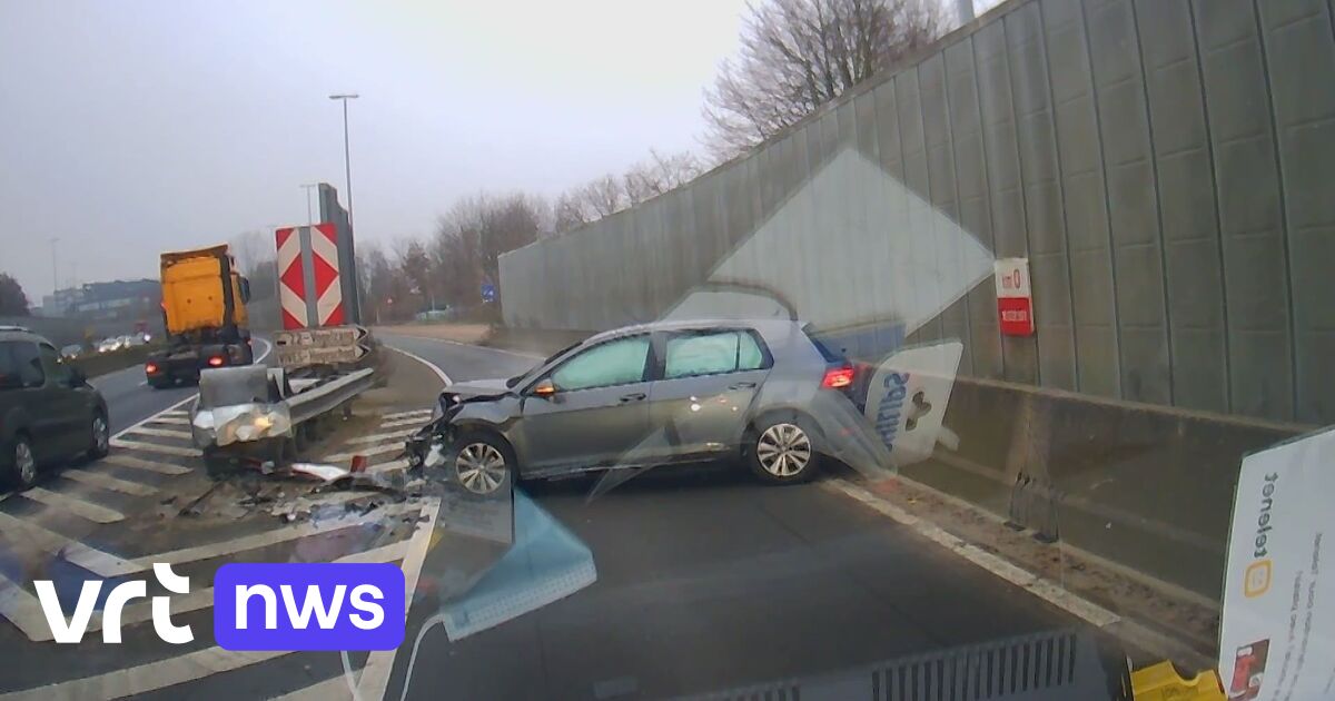 Driver crashes after ‘crazy’ manoeuvre in Bruges