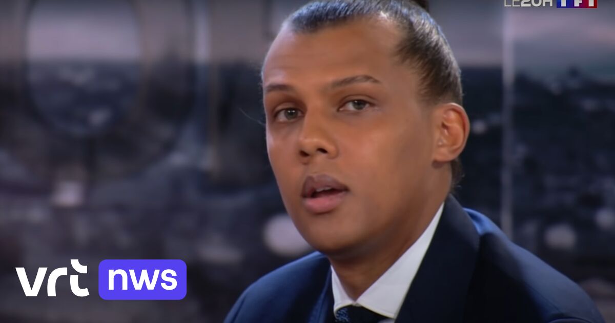 Stromae bursts into song in French TV newscast