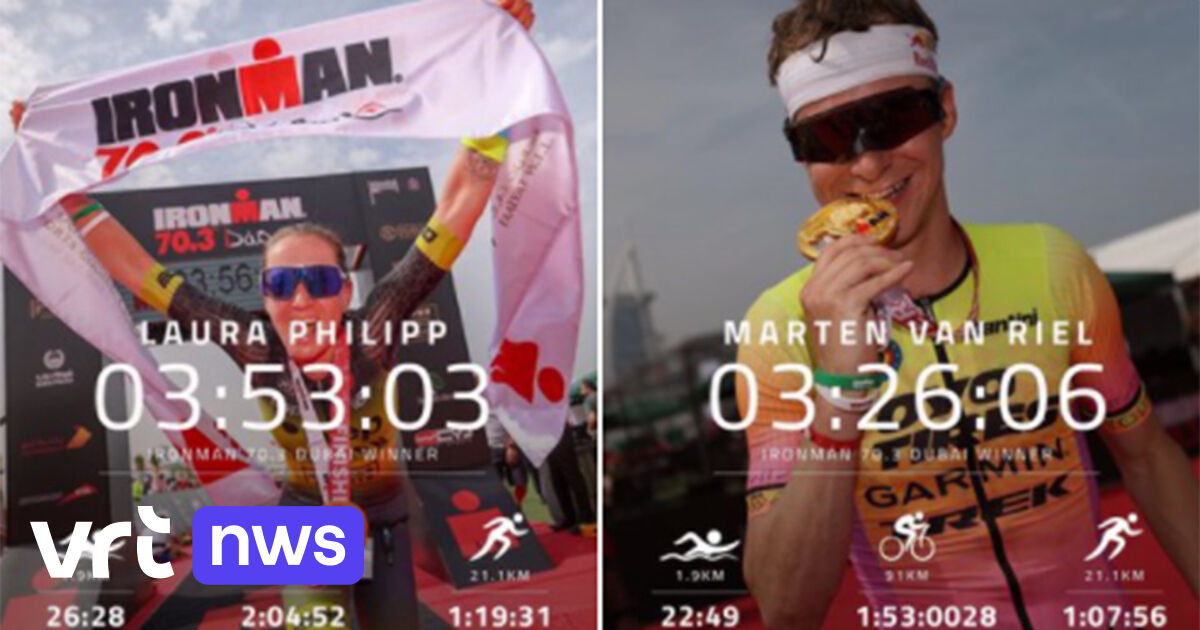 Marten Van Riel remporte à Dubaï le 1er Ironman 70.3 de 2022 VRT NWS
