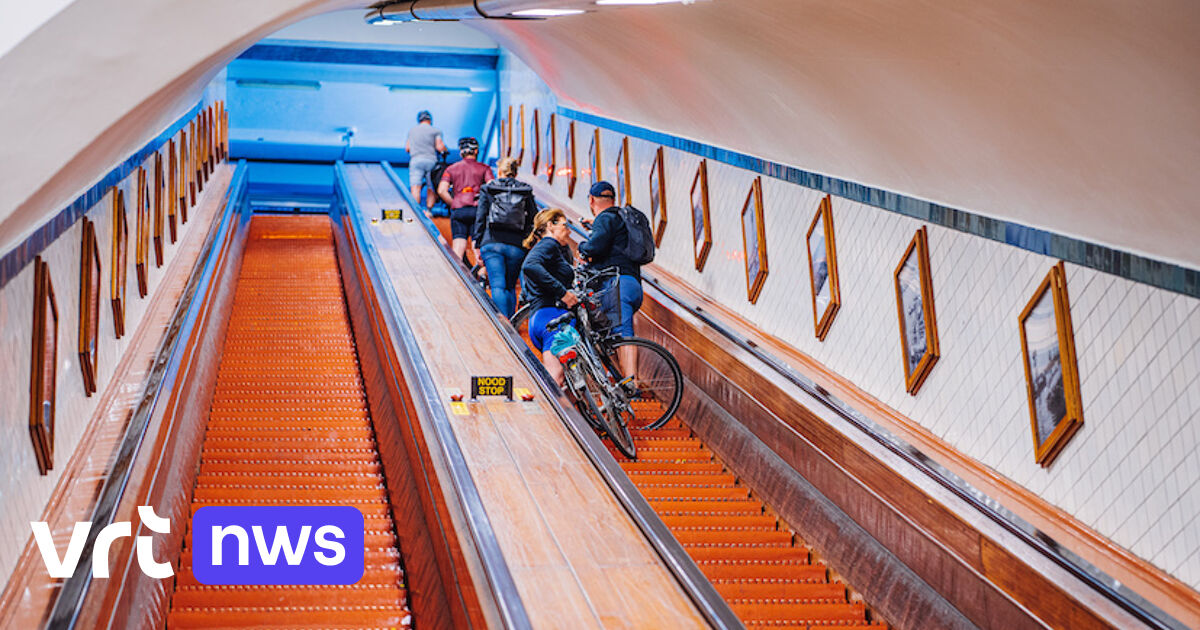 Roltrap voetgangerstunnel rechteroever in Antwerpen al bijna een week ...