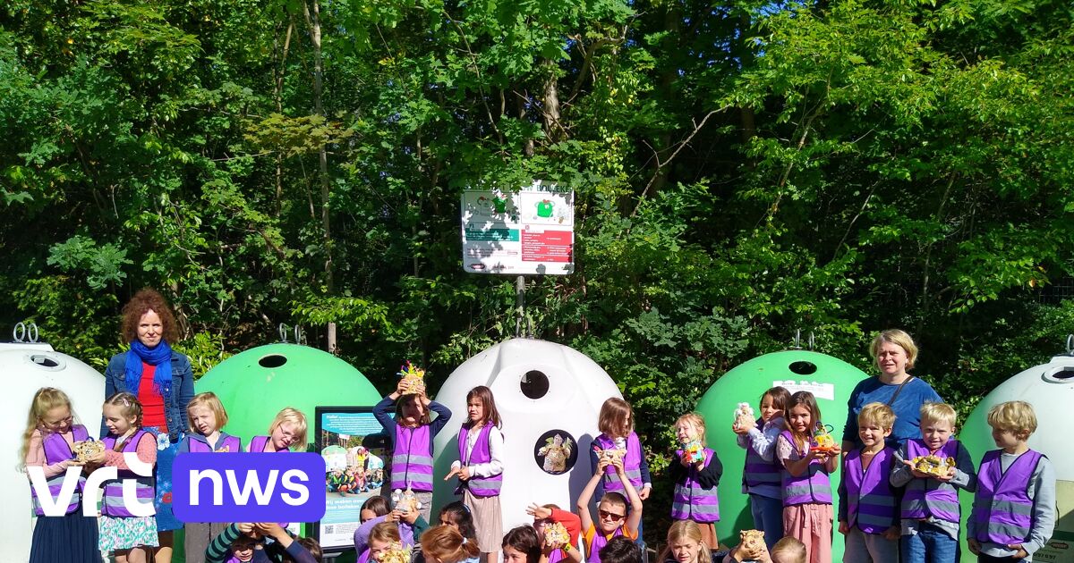 Leerlingen uit HeiligHart OudHeverlee maken glasbolbewakers om