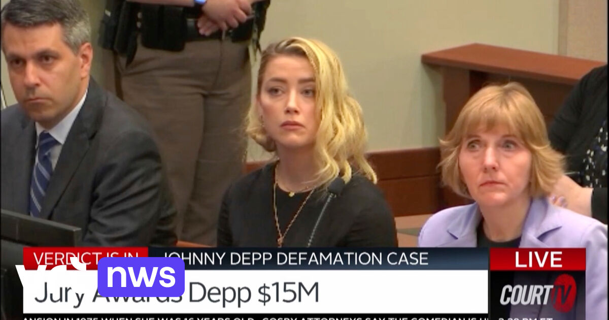 Amber Heard must pay Johnny Depp  million for defamation, and vice versa, he must pay her  million