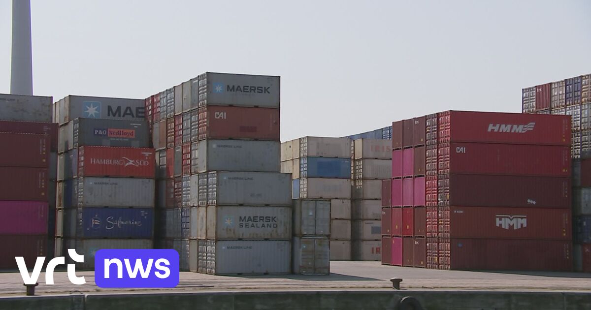 More than 1,000 containers of goods bound for Russia still blocked in Antwerp and Zeebrugge