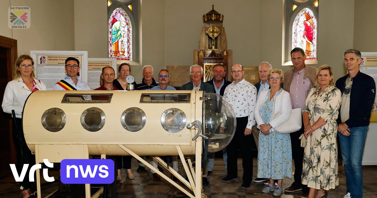 Iron lung from the 1950s in museum in Brakel: “People with polio were in it all their lives”