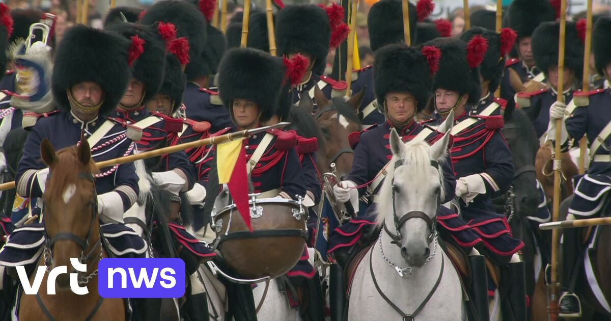 Cavalry protest at military parade in Brussels | VRT NWS: news
