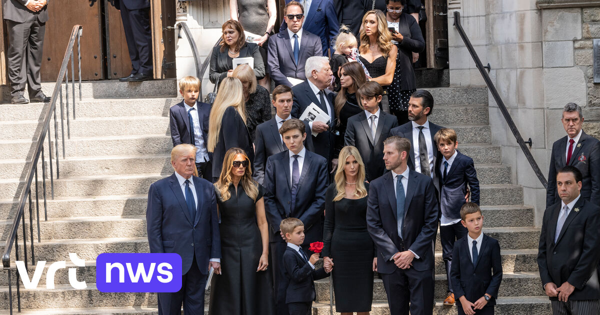 Rare image of the entire Trump family during Ivana Trump’s funeral