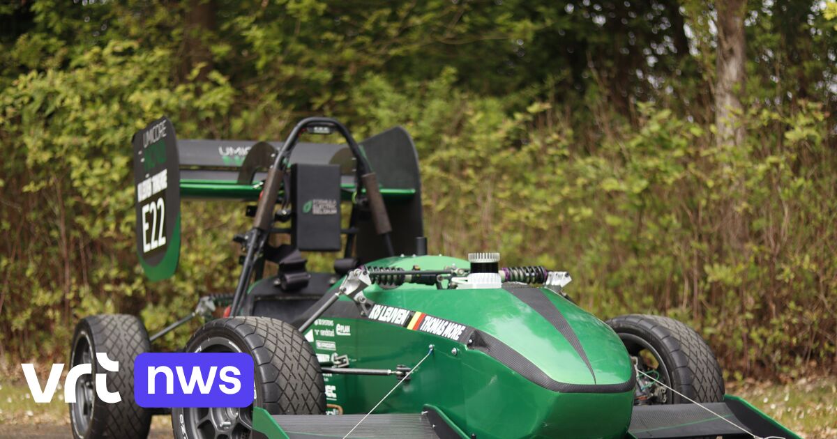 KU Leuven students and Thomas More build fully self-driving electric racing car