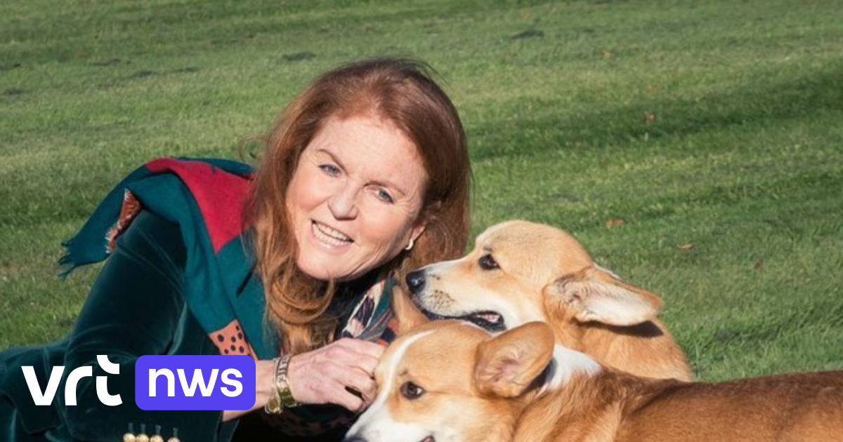 Sarah Ferguson jokes with the recently deceased queen’s corgis