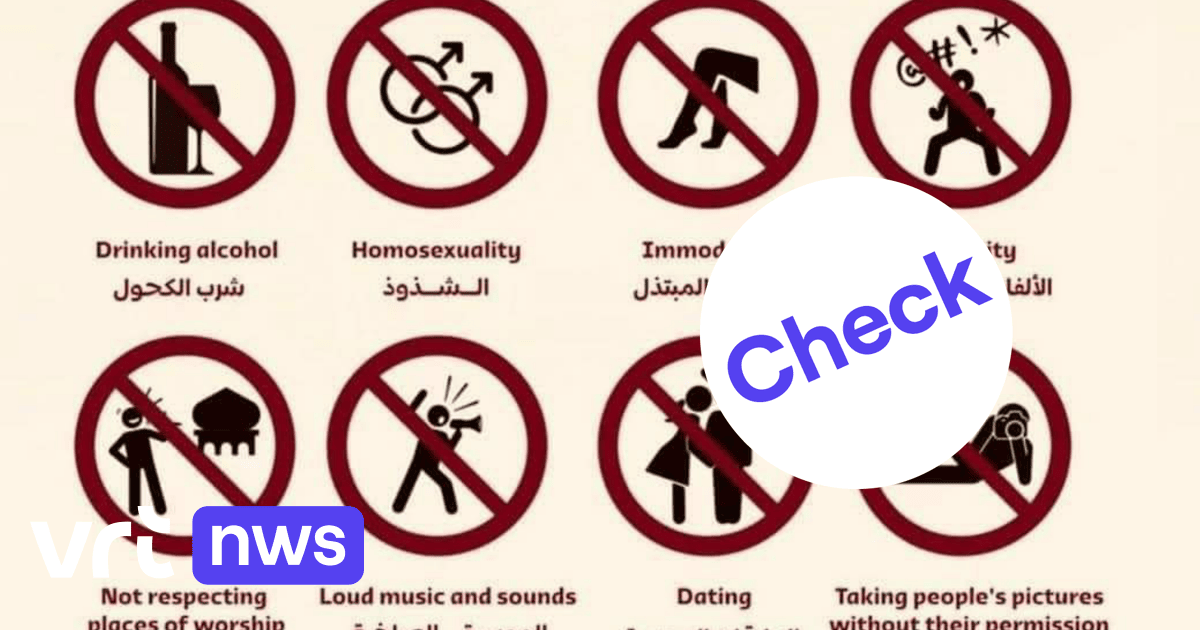 Image accompanying WK-organisator Qatar verspreidt pancartes die alcohol en homoseksualiteit verbieden.
