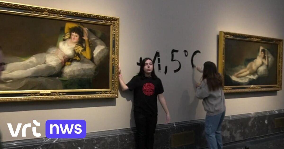 Climate activists stick to Goya’s paintings in Madrid, including actions at Schiphol Airport in the Netherlands