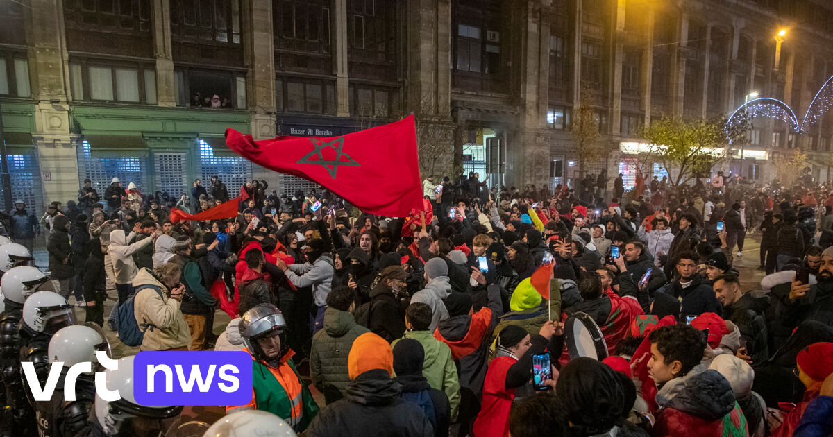 Сотни сторонников партизан Марокко вышли на улицы, 59 администраторов арестованы, но «серьезных повреждений» после беспорядков в Брюсселе нет.