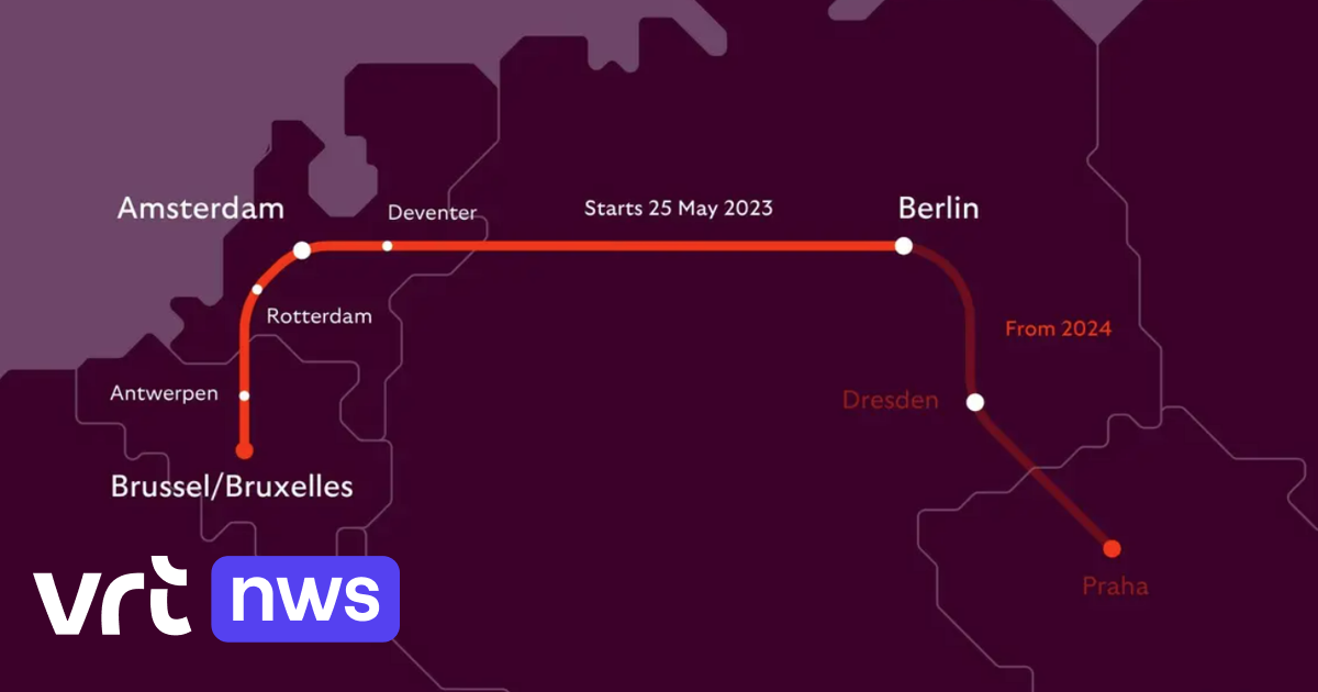 With the night train from Brussels to Berlin from May