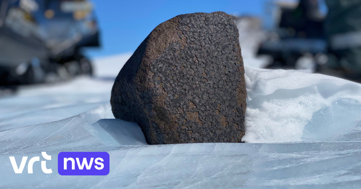 La missione ULB-VUB torna dall’Antartide con un meteorite del peso di circa 8 chilogrammi