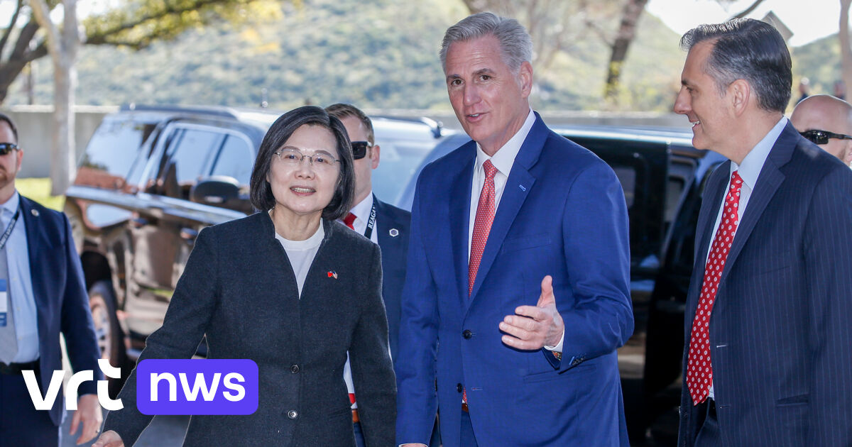 The President of Taiwan was welcomed by Speaker Kevin McCarthy in the United States.