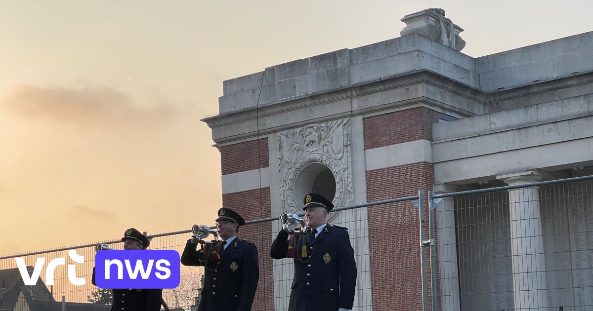 Last Post in Ieper door werken niet onder, maar naast Menenpoort