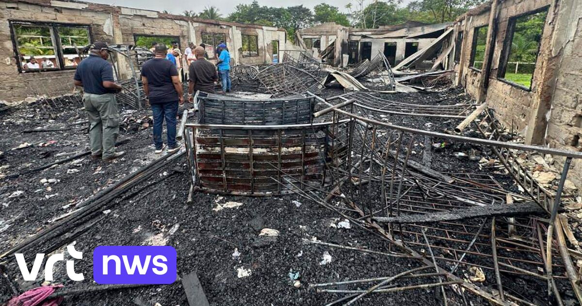 A fire broke out in a school hostel in Guyana after students were forced to hand over their mobile phones