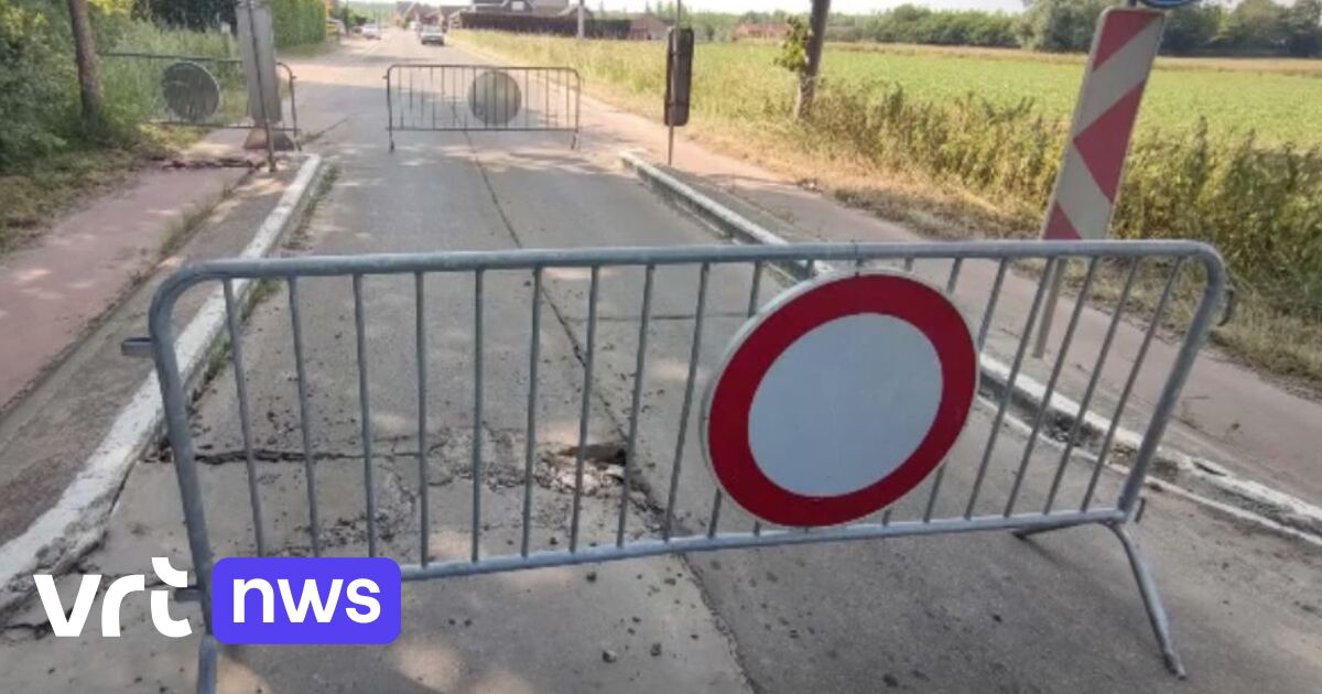 Hitte Stuwt Betonnen Wegdek Omhoog In Zoutleeuw, "turbobeton" Moet Voor ...