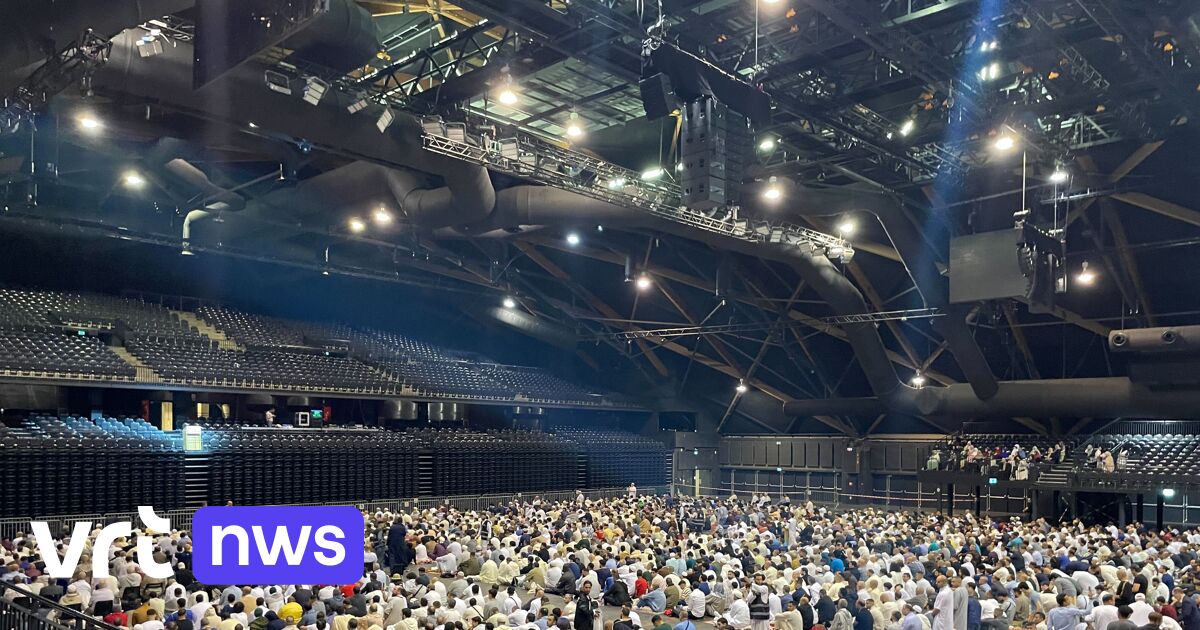 Grote toestroom voor offerfeest in paleis 12 in brussel veel gelovigen