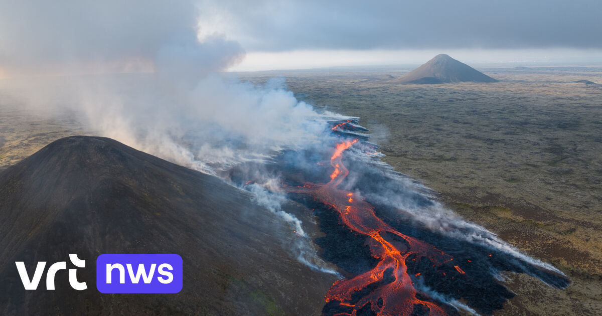 Vlaamse natuurfotograaf waagt zich vlak bij vulkaanuitbarsting op