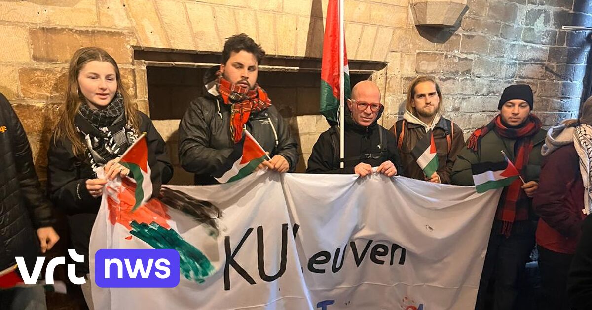 Studenten en personeelsleden KU Leuven bezetten rectoraat: “Universiteit moet alle samenwerkingen met Israël stopzetten” 