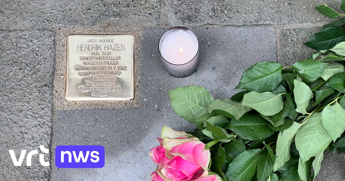 Vier nieuwe struikelstenen in Antwerpen voor vermoorde scheepsherstellers die bij verzet zaten tijde