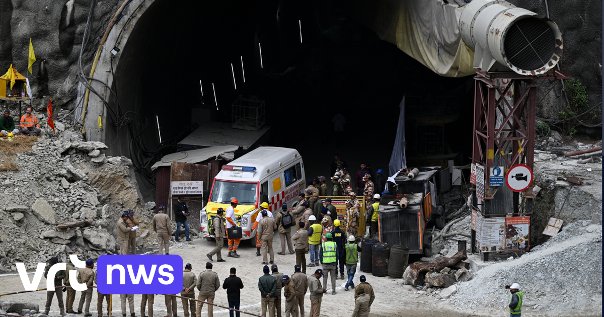 Reddingswerkers hebben arbeiders bereikt die al meer dan 2 weken vastzitten in ingestorte tunnel in India