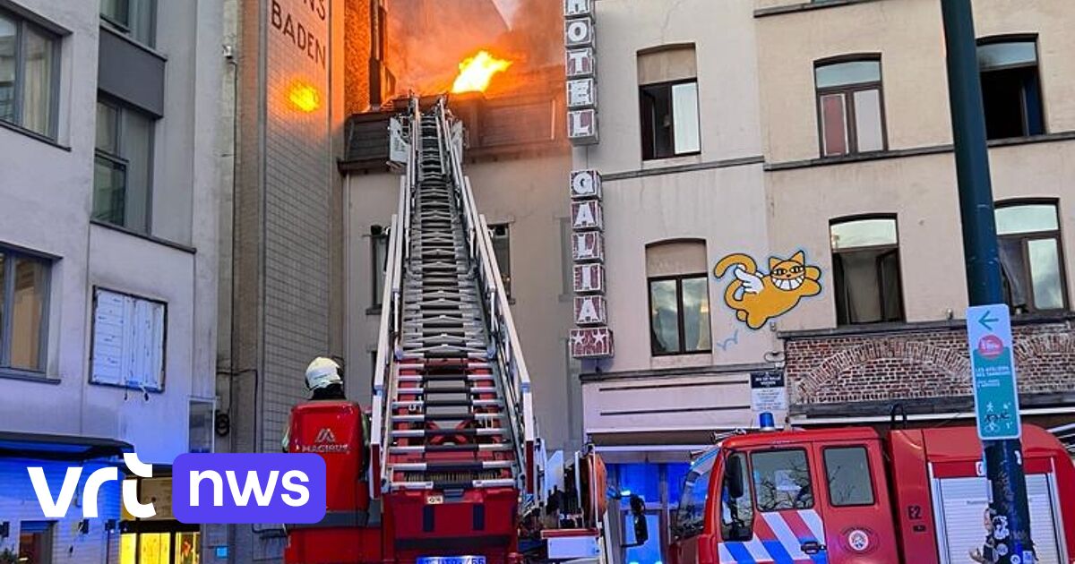Brand in hotel aan Vossenplein in Brussel waar vluchtelingen en asielzoekers verblijven