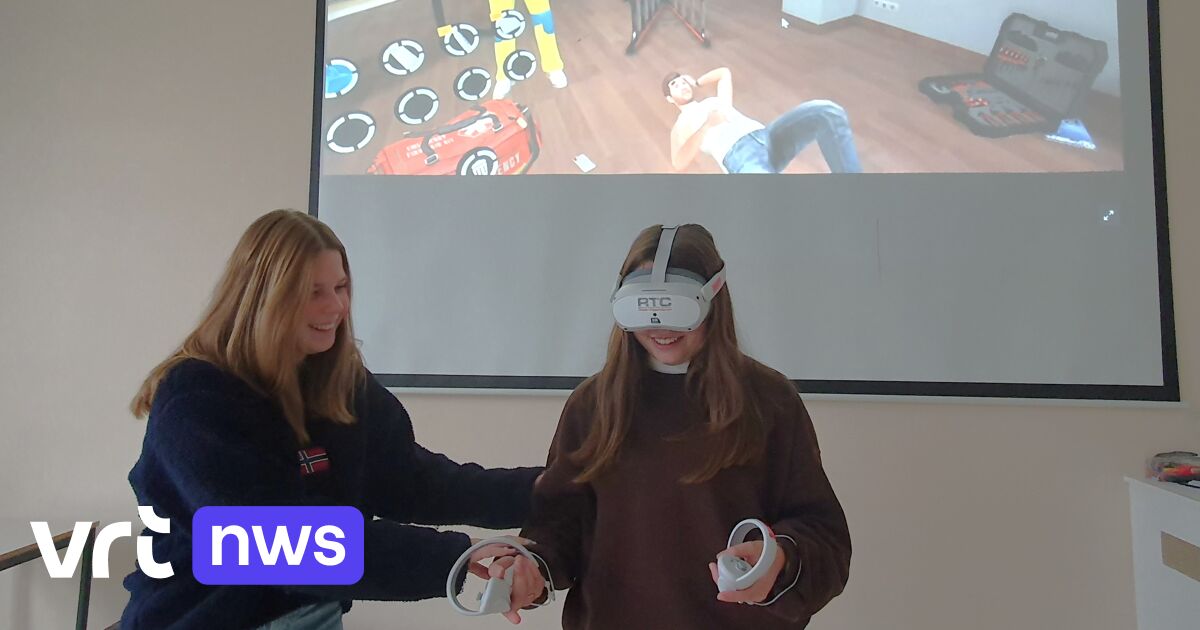 Leerlingen Mariagaard in Wetteren krijgen EHBO-lessen met VR-brillen