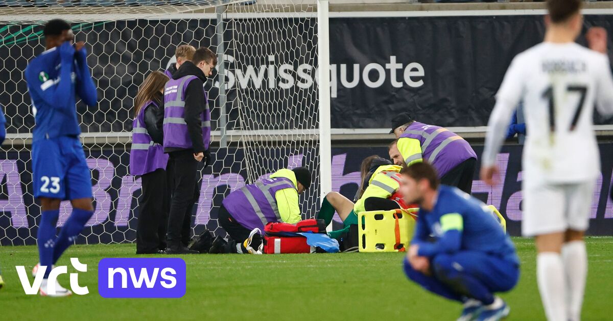 Hoe liep KAA Gent-doelman open beenbreuk op, zónder contact met andere speler?