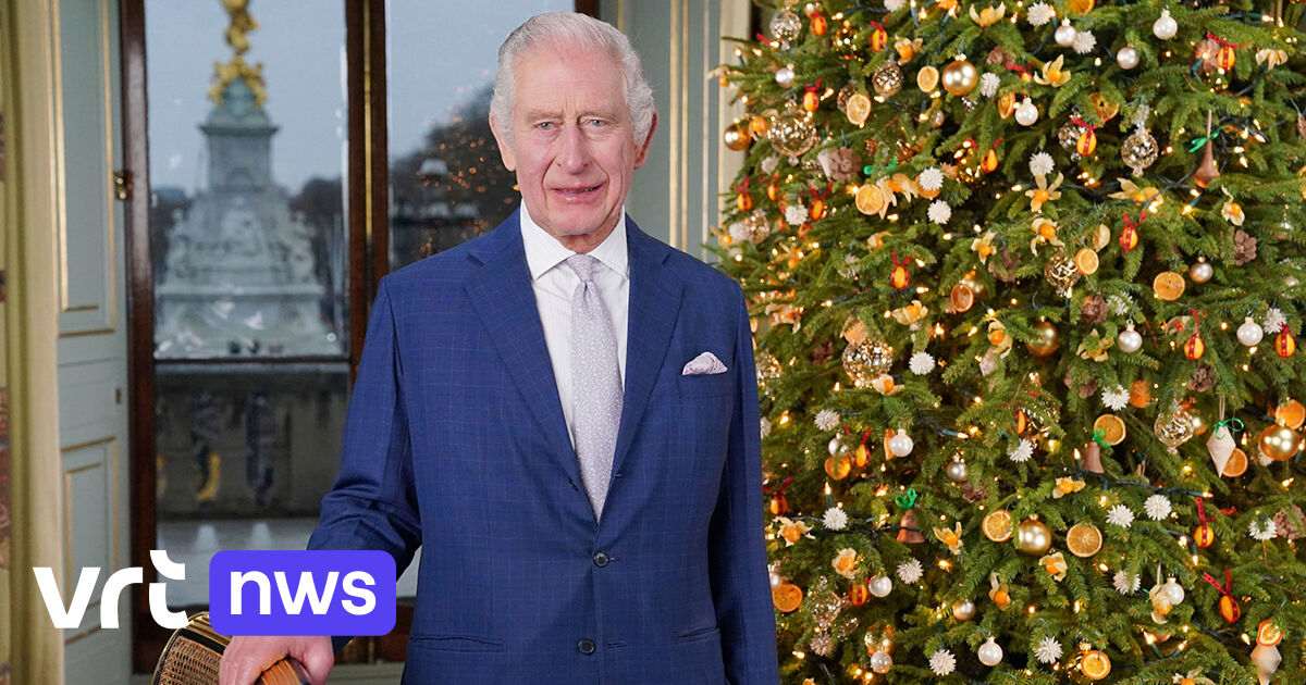 Britse koning Charles roept in kerstboodschap (naast échte kerstboom