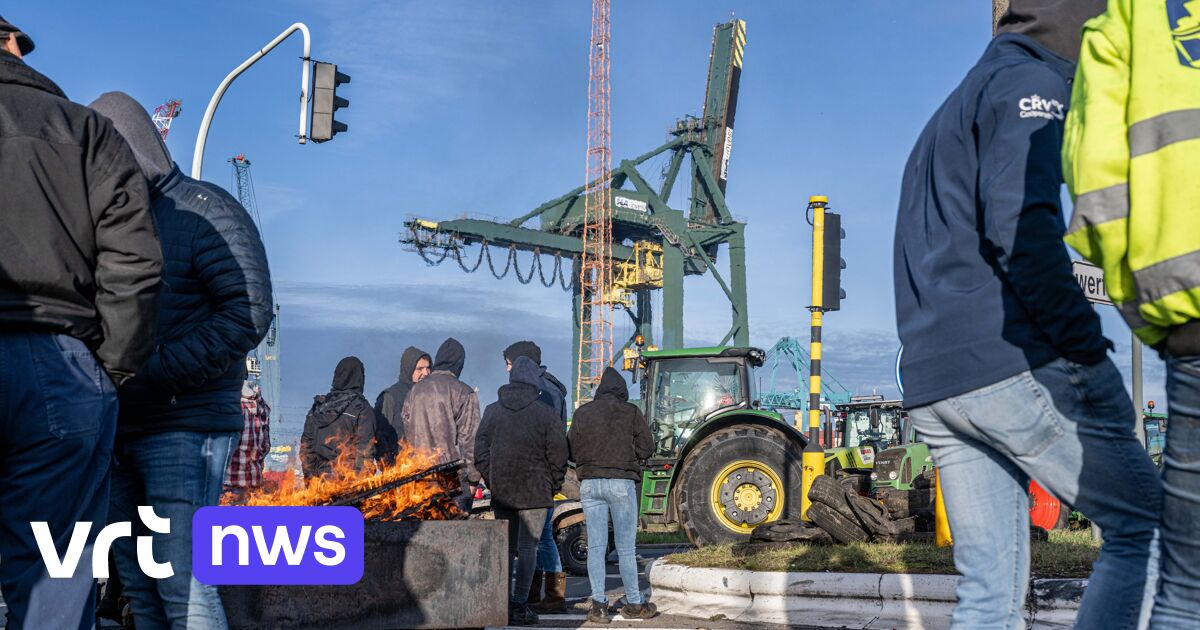 La protestation des agriculteurs provoque des perturbations du trafic dans et autour du port d’Anvers