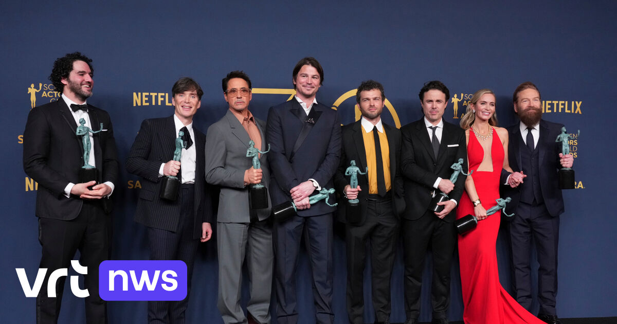 Film "Oppenheimer" pakt ook op de SAG Awards de belangrijkste prijzen