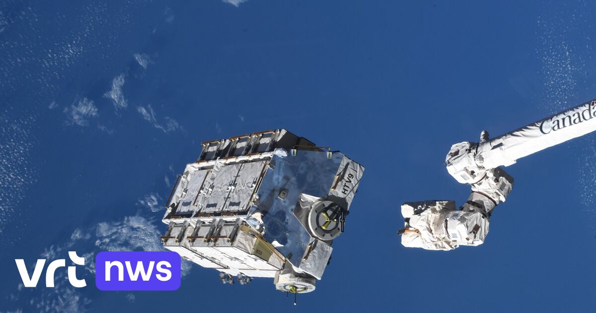 Grote batterij van ruimtestation ISS is neergestort in Atlantische
